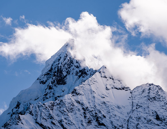 Montaña con cima nevada, para decir cómo crear vértices que quieran un círculo virtuoso de beneficios