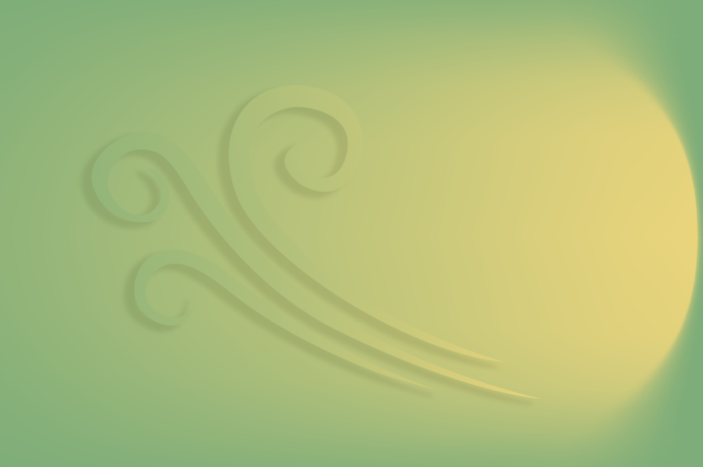 ElfoSpace Box 3, bienvenido el equilibrio perfecto, gráfico con símbolo del aire sobre fondo verde.