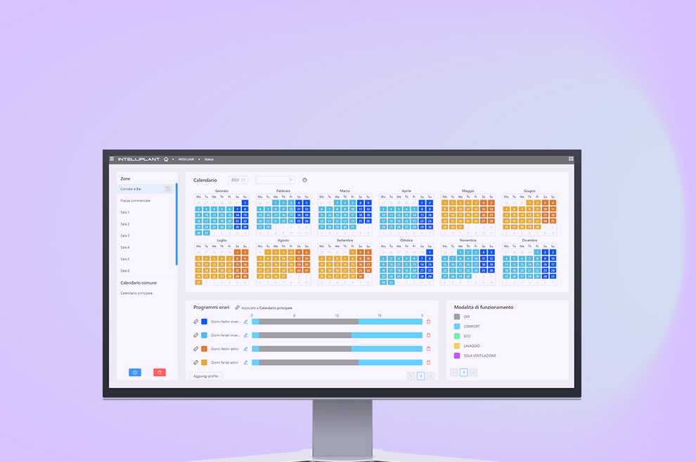 INTELLIAIR by Clivet: grazie alla piattaforma Cloud Multi-site gestione remota semplice e intuitiva.