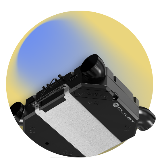 Sistema di rinnovo e purificazione dell'aria by Clivet